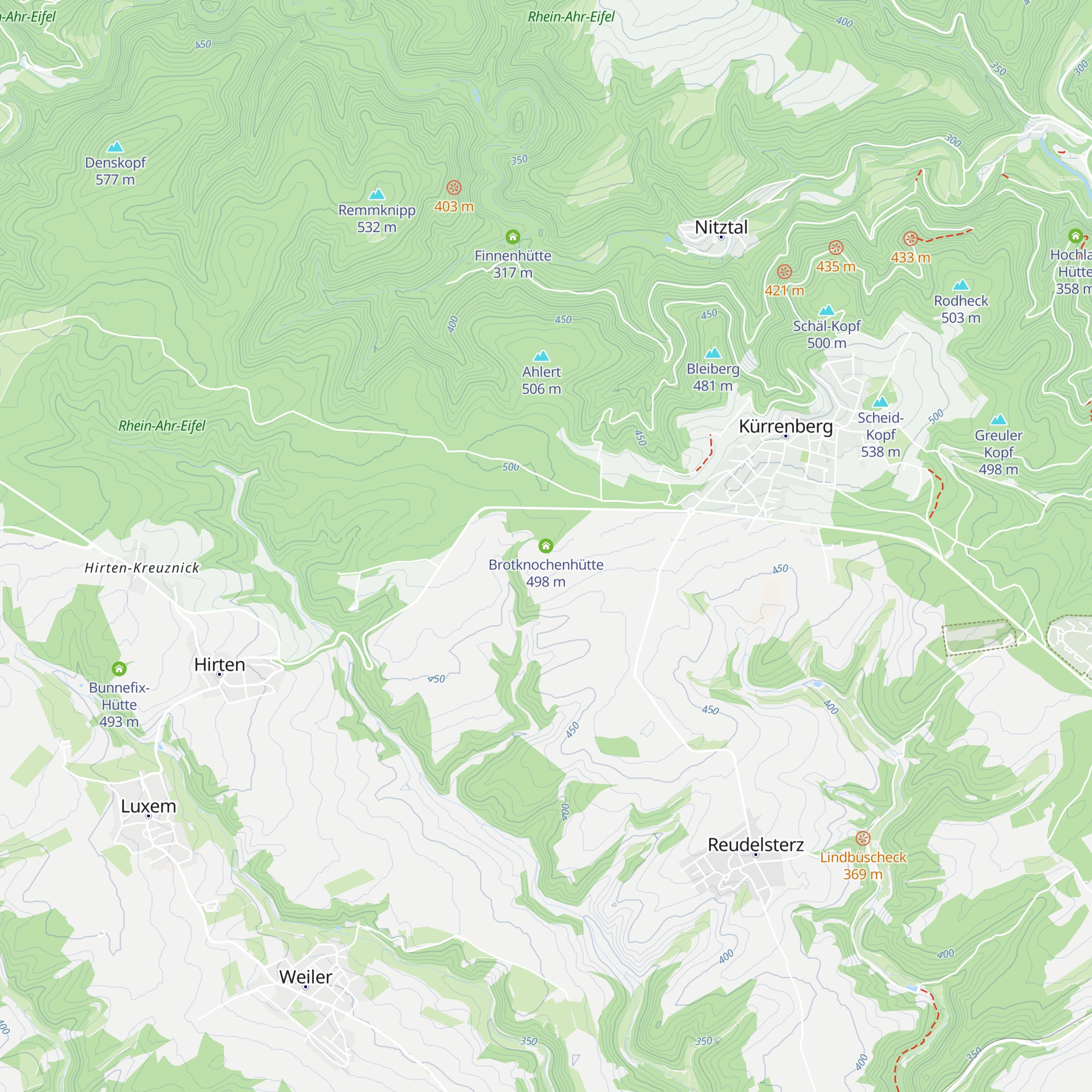Brotknochenhütte map
