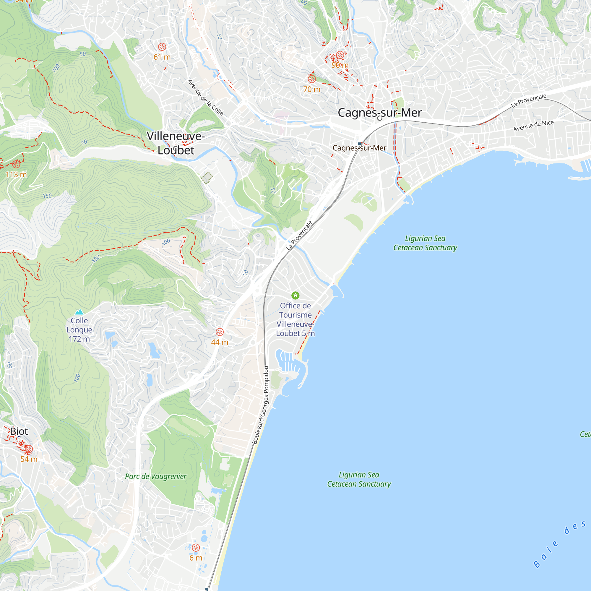 Office de Tourisme Villeneuve-Loubet map