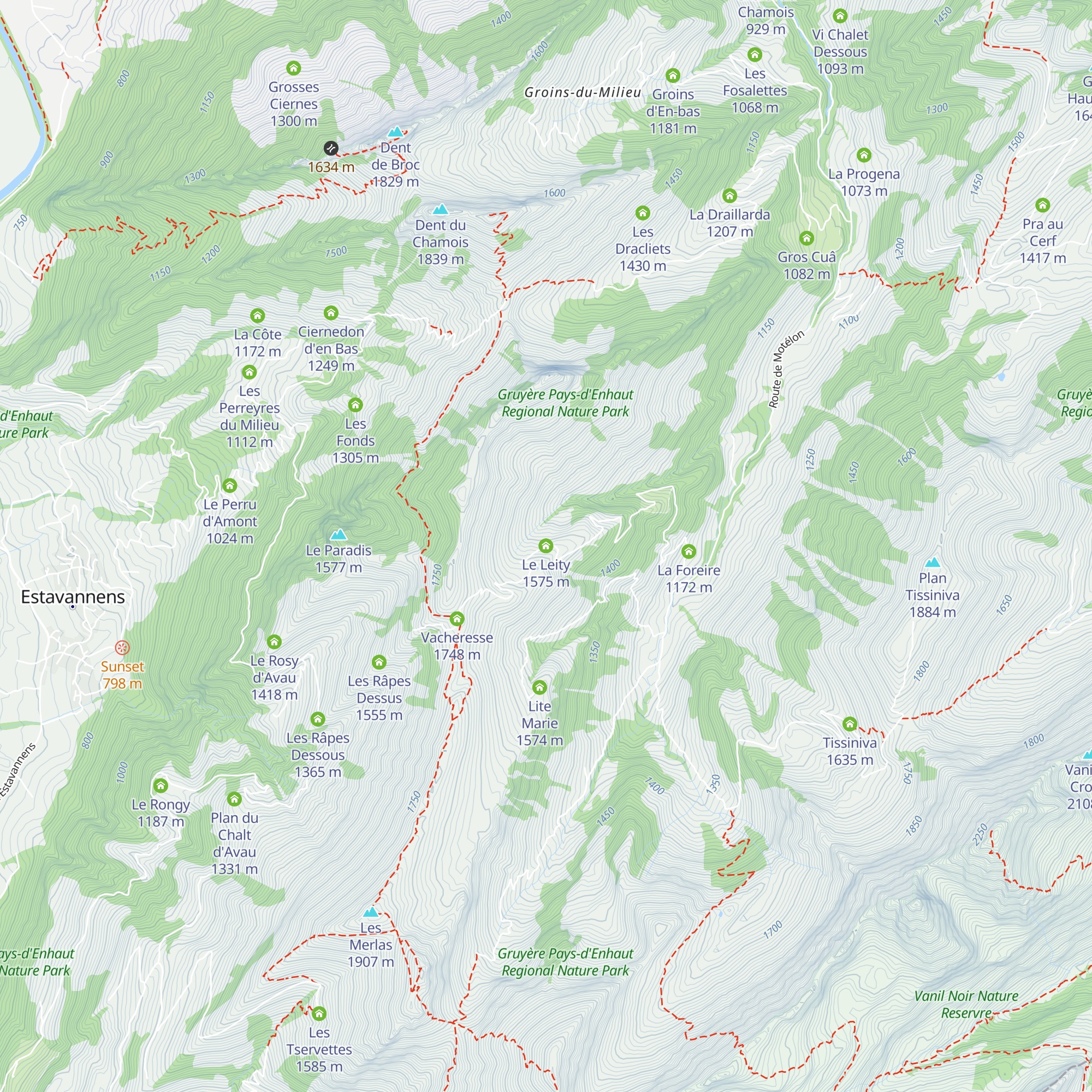 Le Leity map