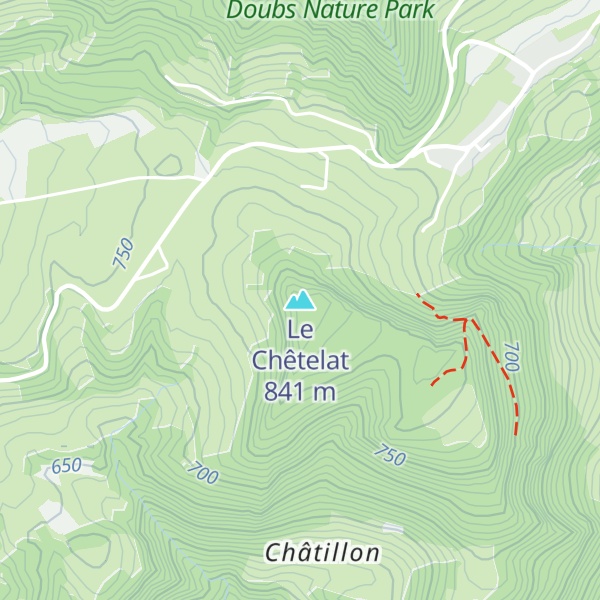 Map of Le Chêtelat