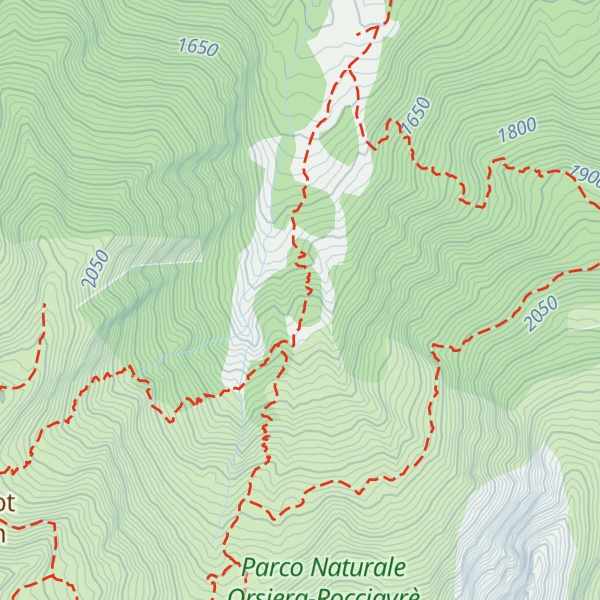 Map of Rifugio Toesca