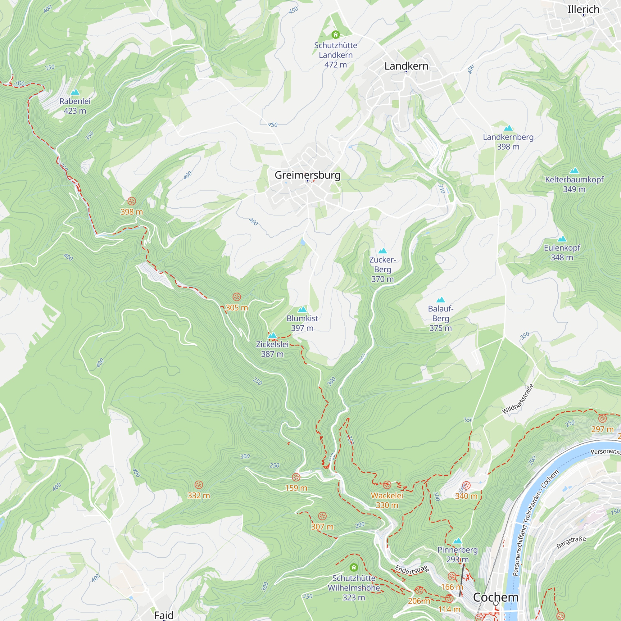 Schutzhütte Greimersburg map
