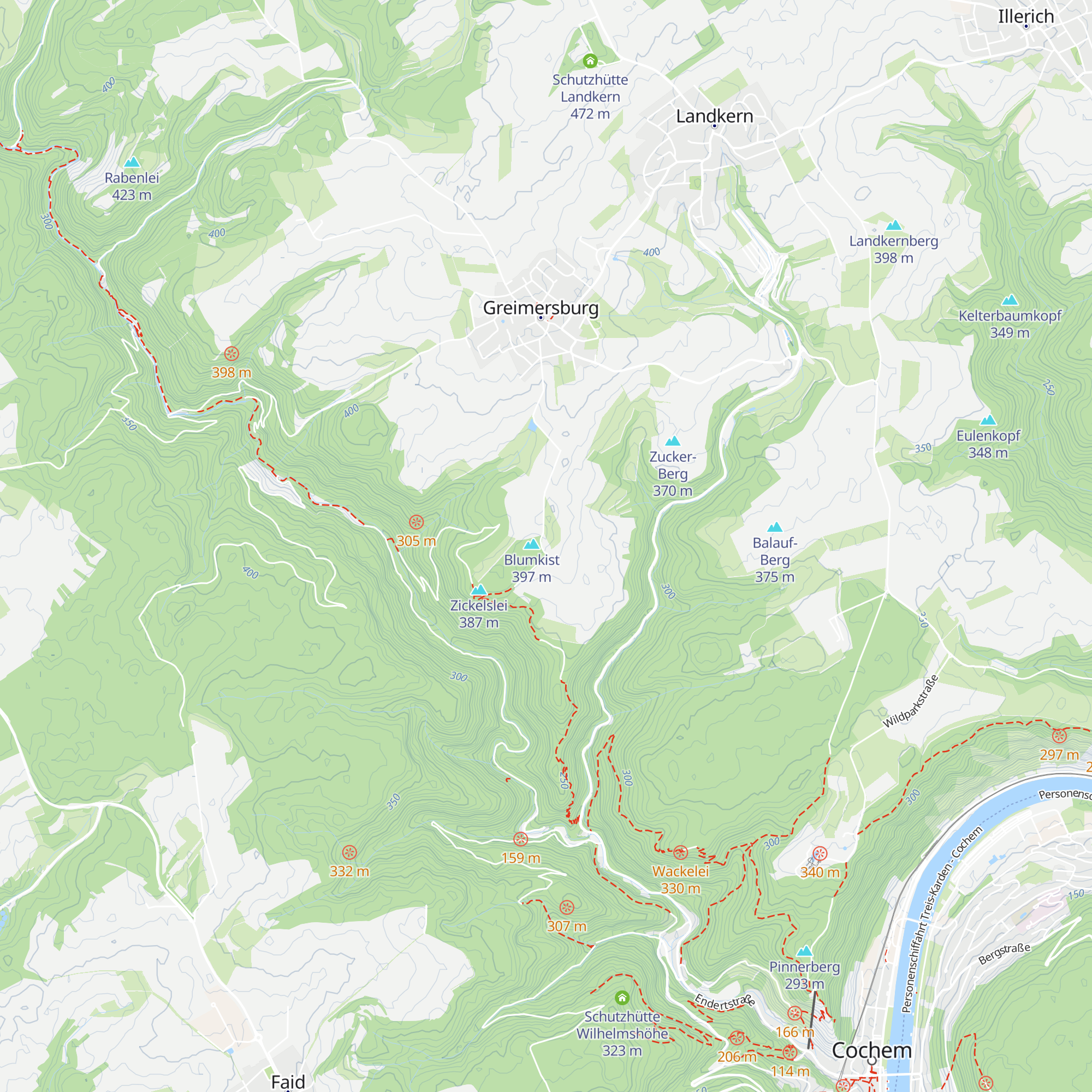 Schutzhütte Greimersburg map