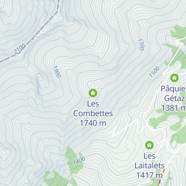 Map of Les Combettes