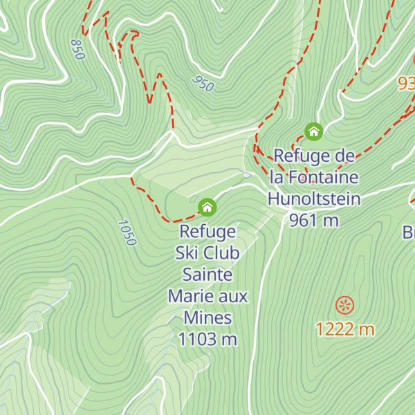 Map of Refuge Ski Club Sainte Marie aux Mines