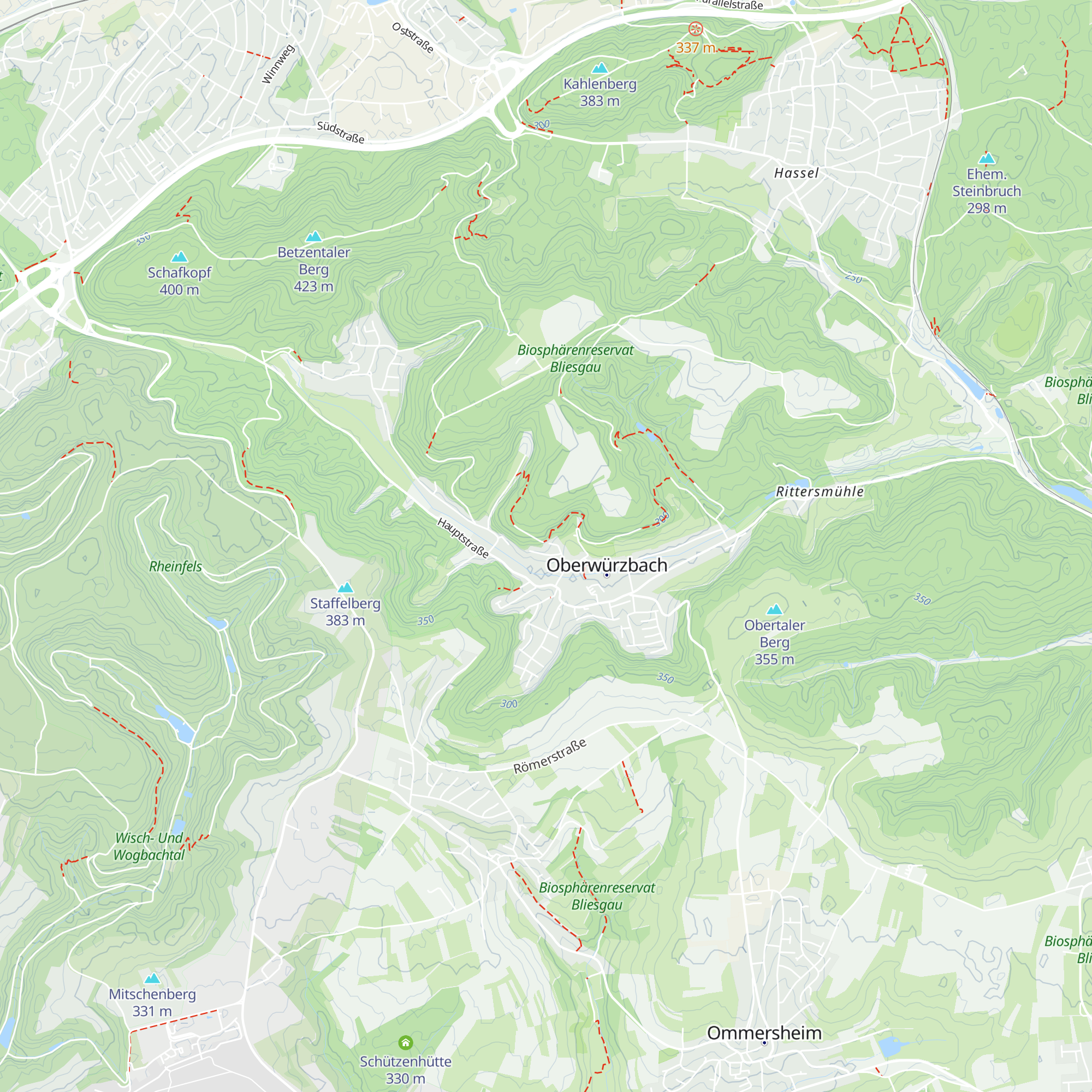 Wanderhütte "Frohsinn" map
