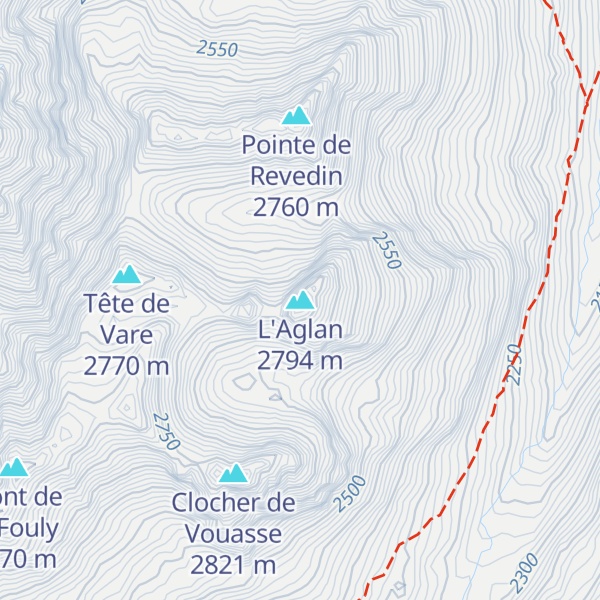 Map of L'Aglan