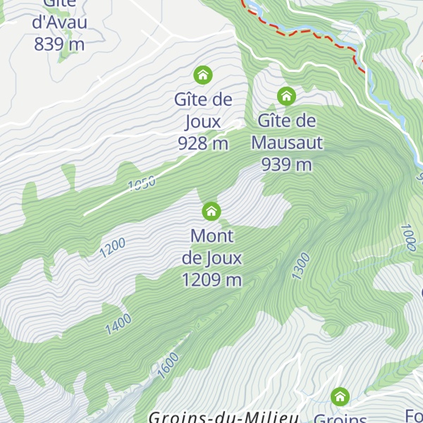 Map of Mont de Joux