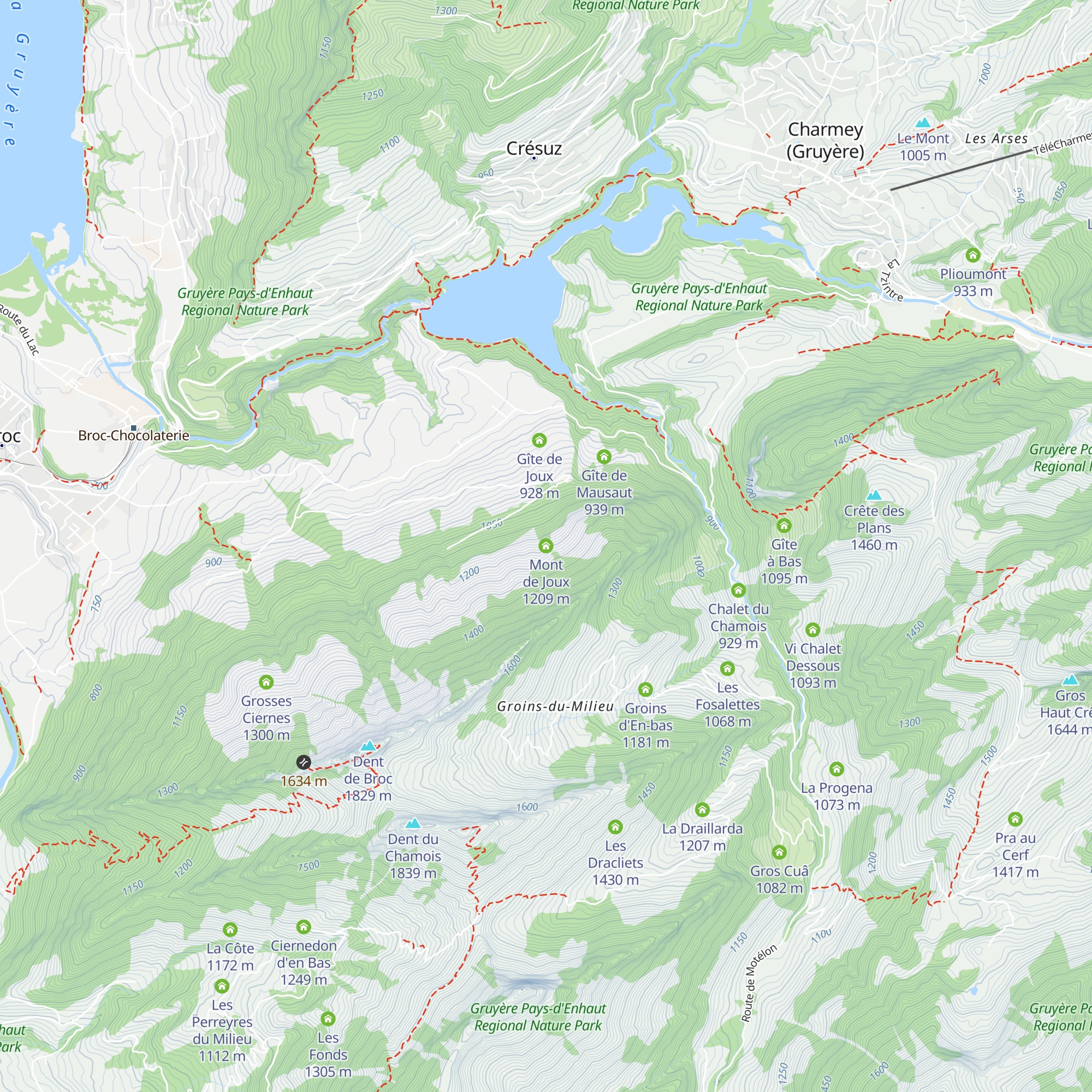 Mont de Joux map