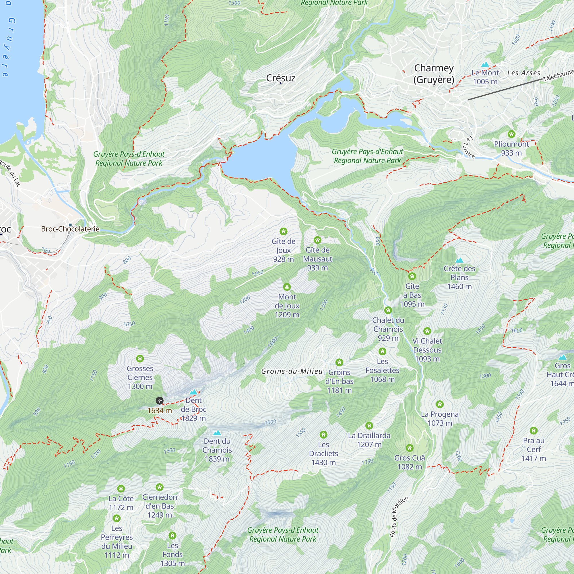 Mont de Joux map