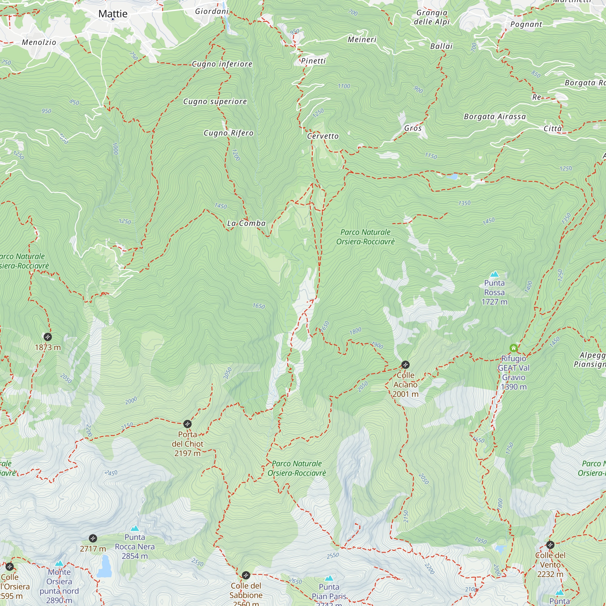 Abitazione Alpeggio Balmetta map