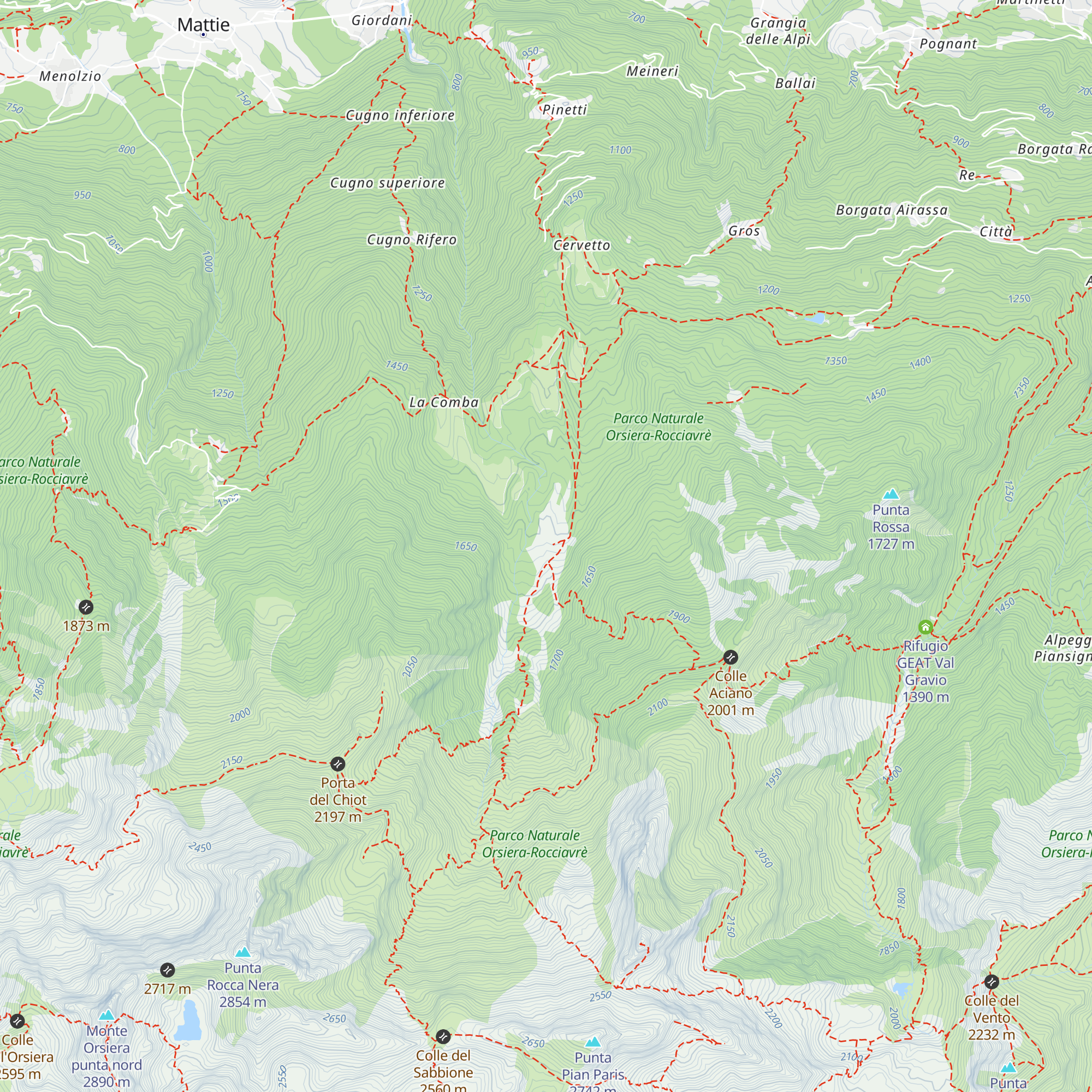 Abitazione Alpeggio Balmetta map