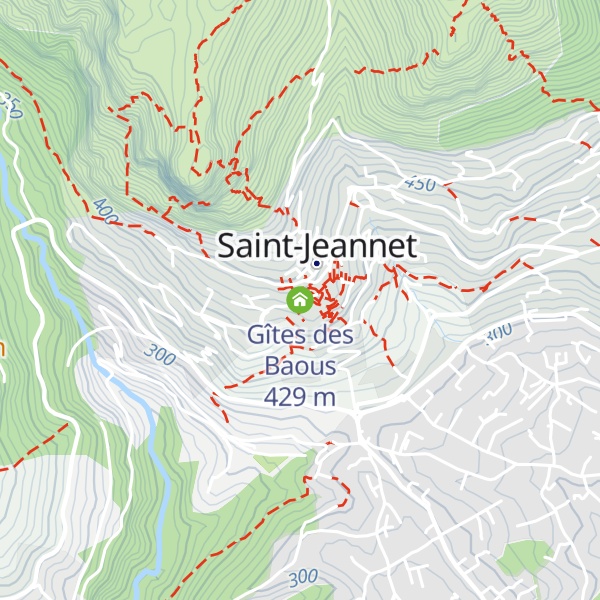Map of Gîtes des Baous