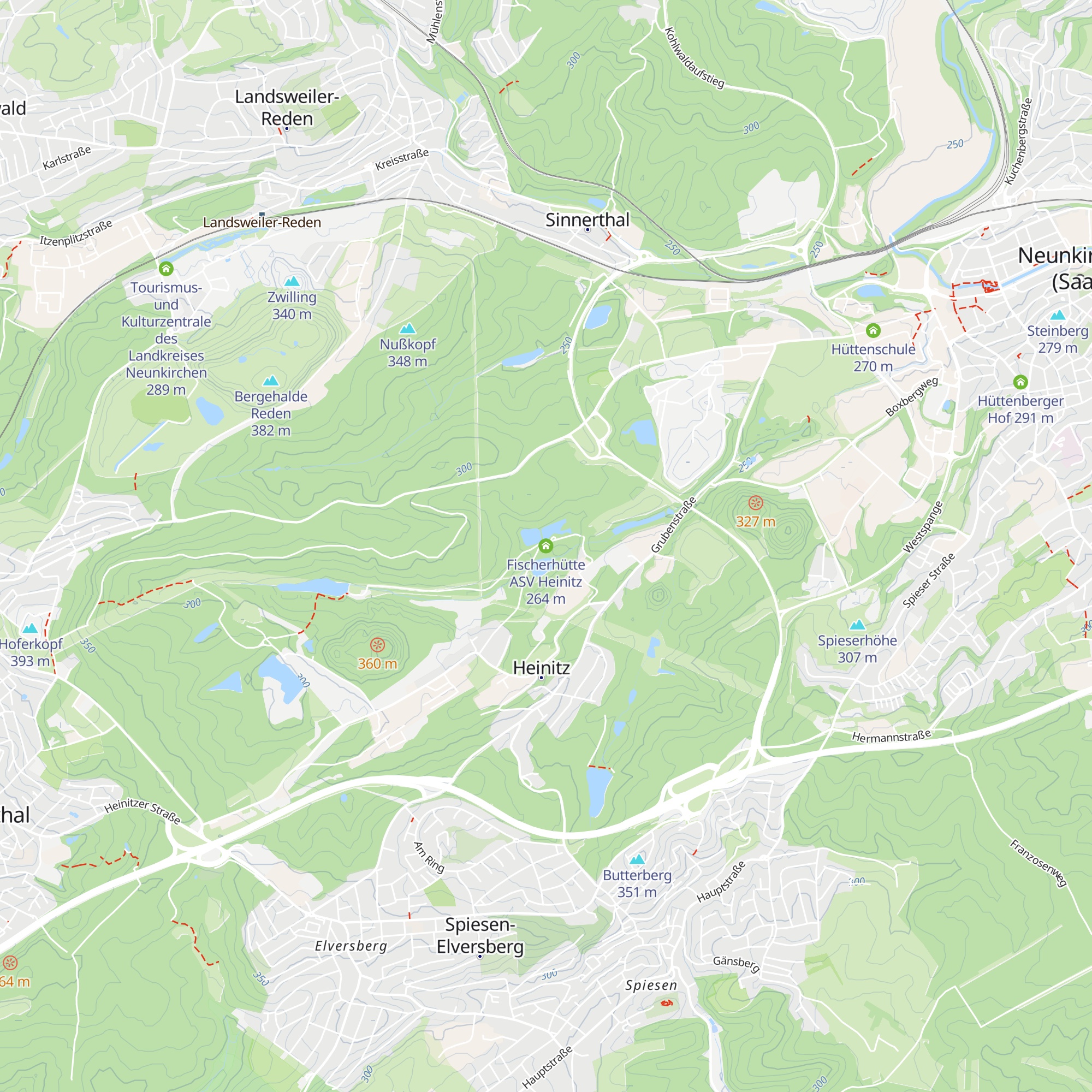 Fischerhütte ASV Heinitz map