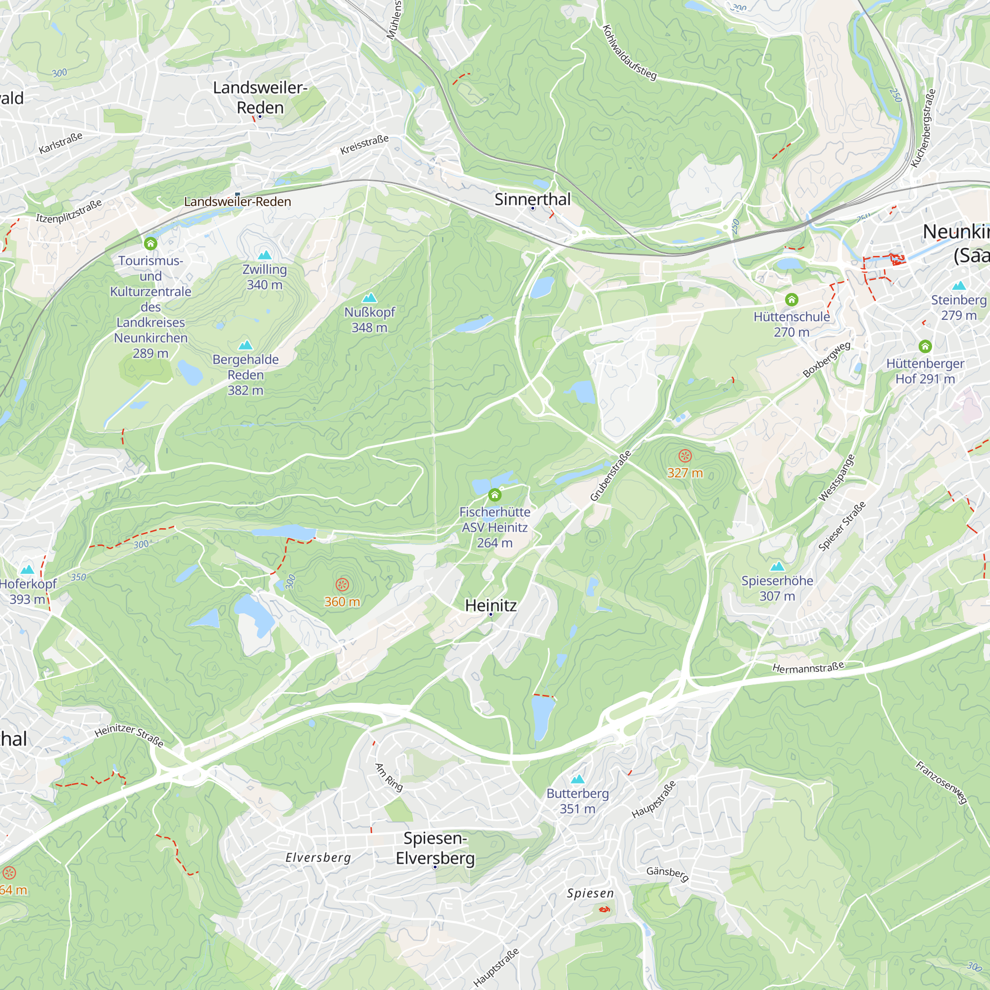 Fischerhütte ASV Heinitz map