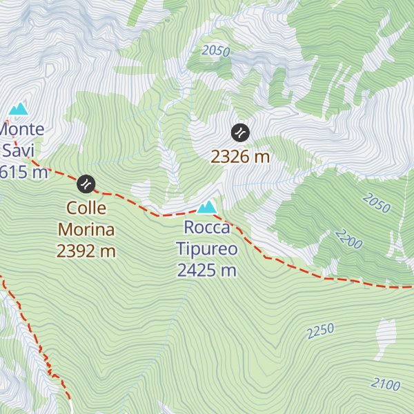 Map of Rocca Tipureo