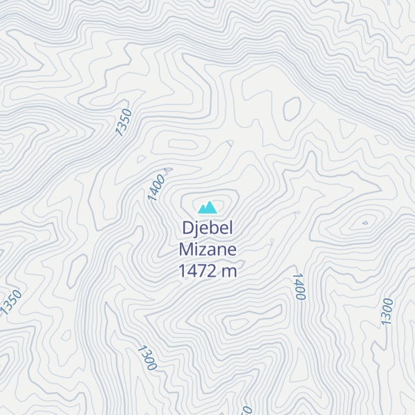 Map of Djebel Mizane