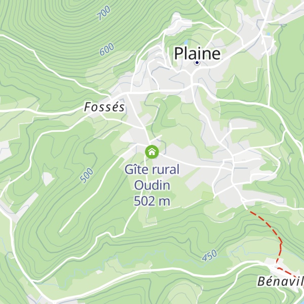 Map of Gîte rural Oudin