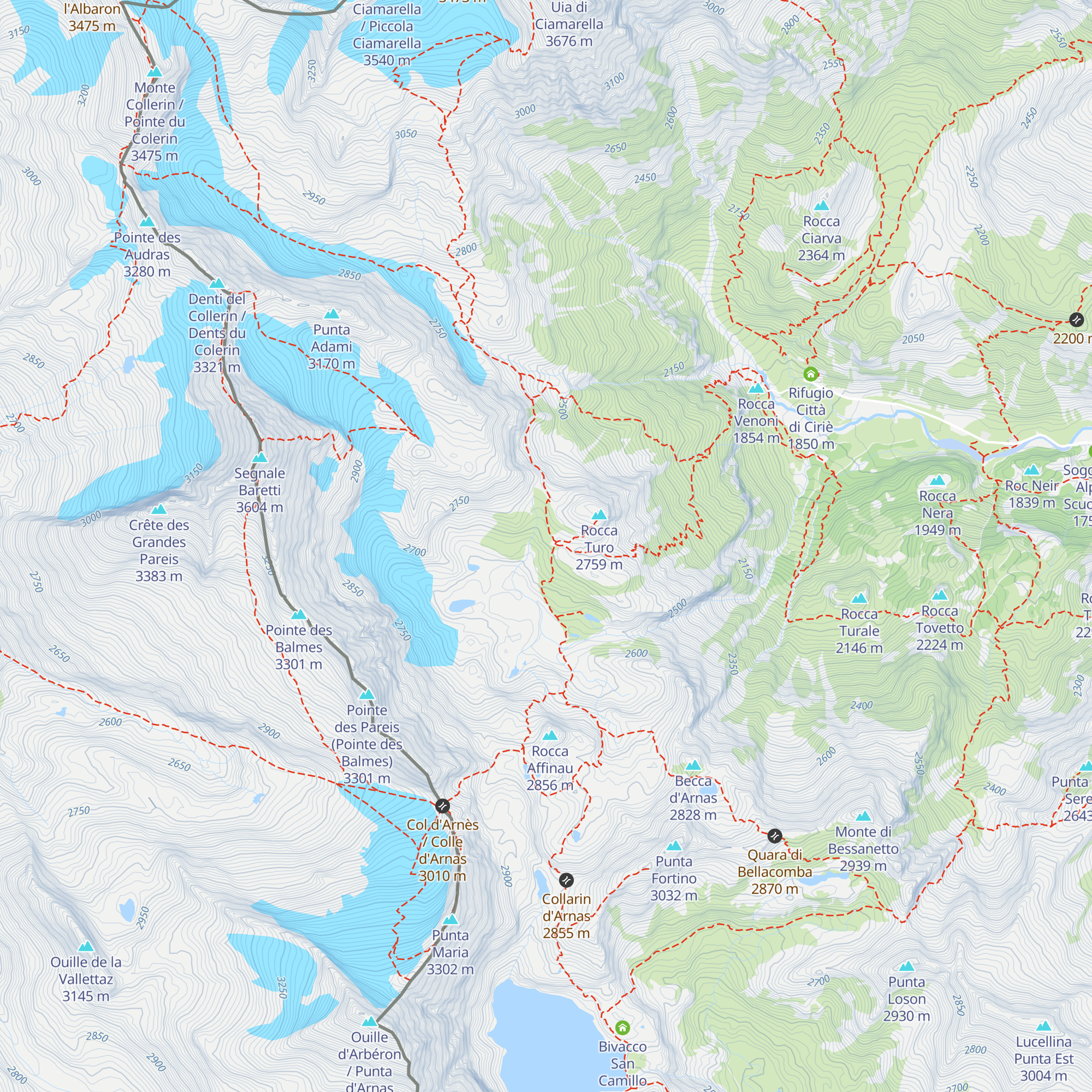 Locale Invernale Gastaldi map