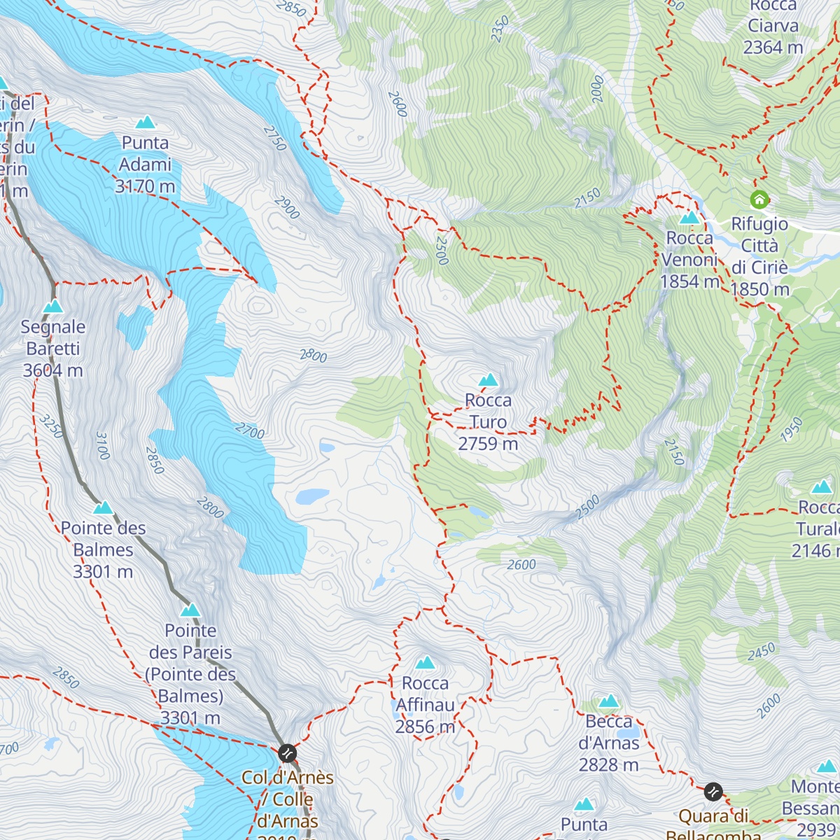 Locale Invernale Gastaldi map