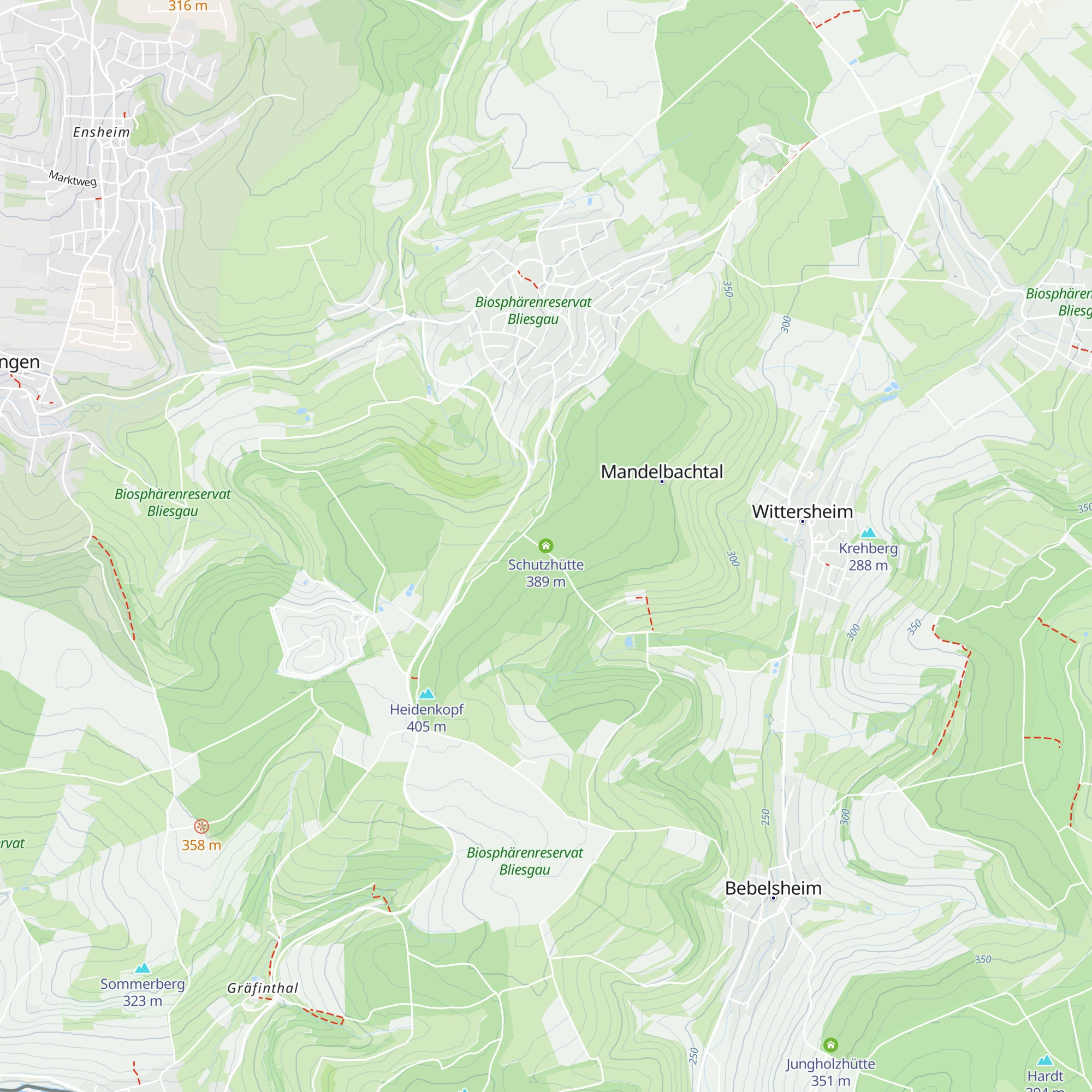 Schutzhütte map