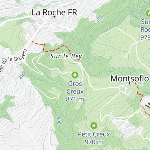 Map of Gros Creux