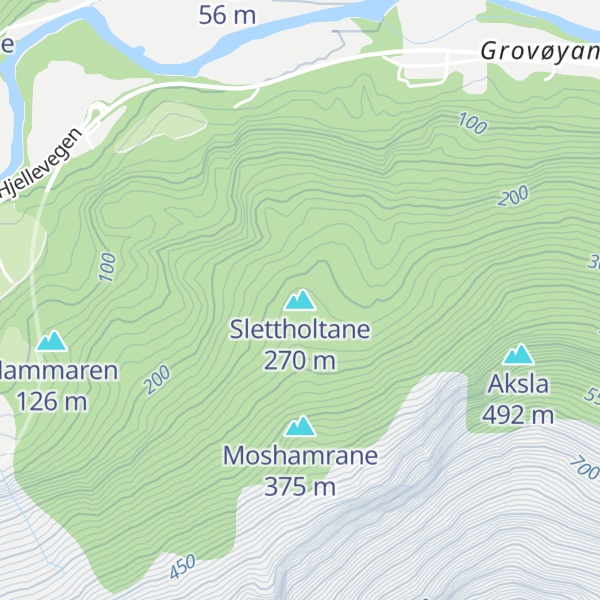 Map of Slettholtane