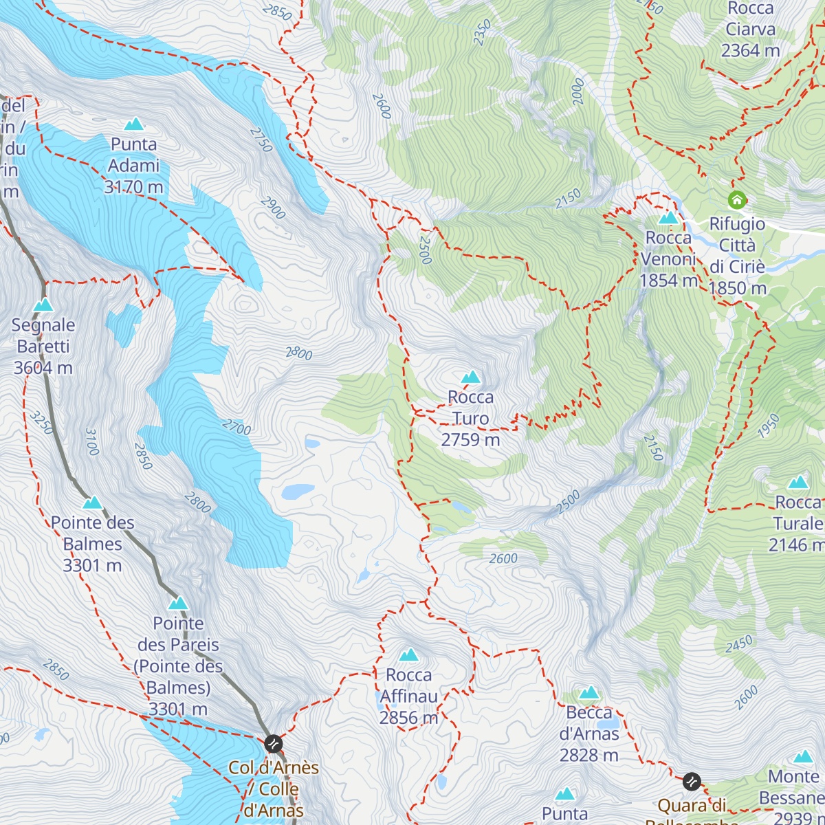 Rifugio Bartolomeo Gastaldi map