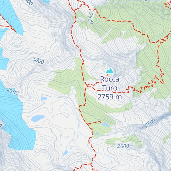 Map of Rifugio Bartolomeo Gastaldi