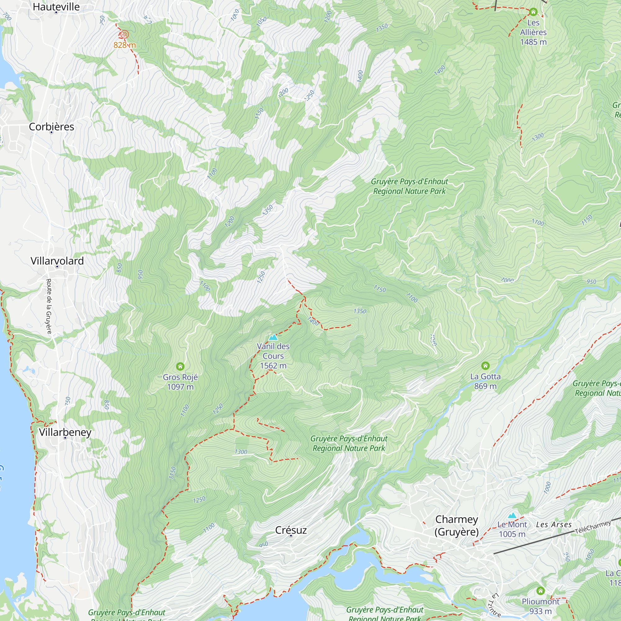 Le Commun Derrey map