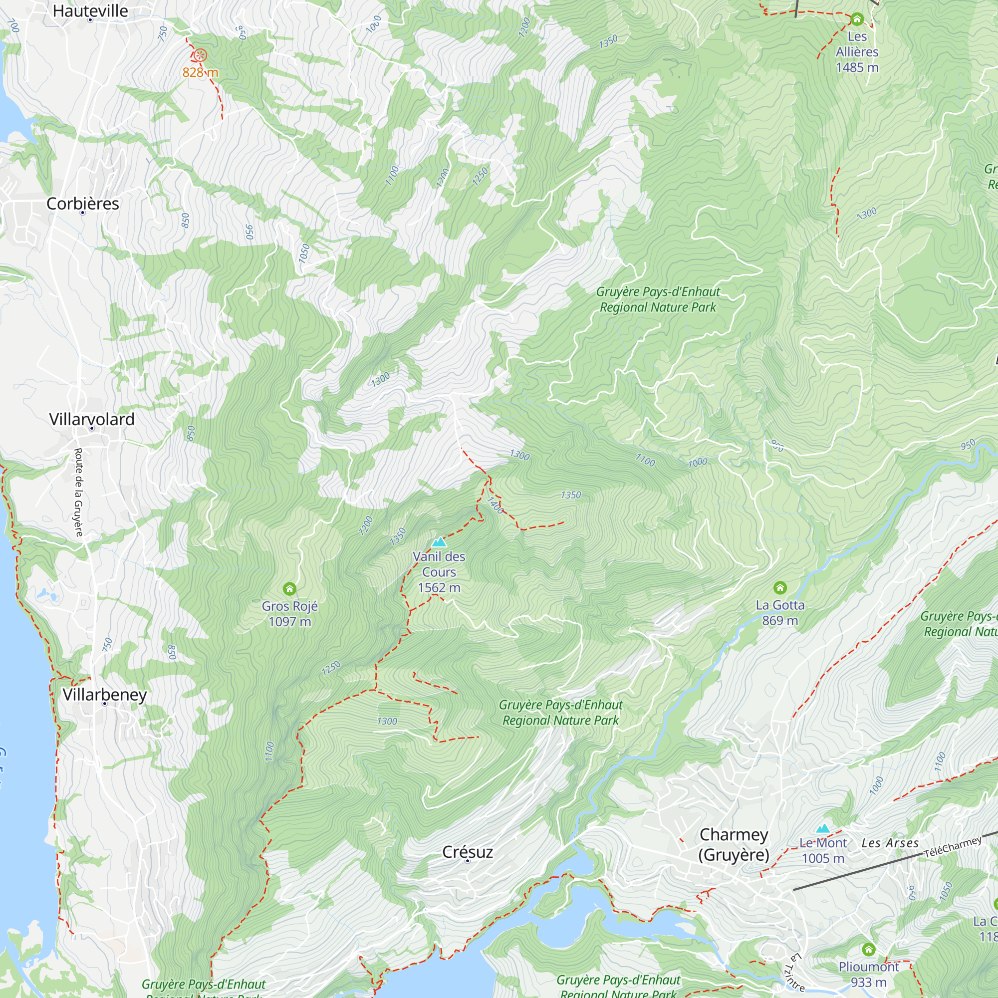 Le Commun Derrey map