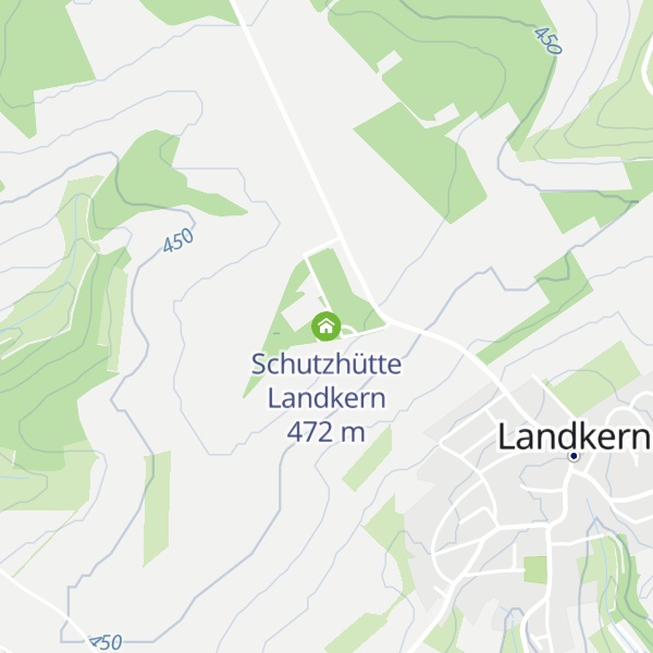 Map of Schutzhütte Landkern