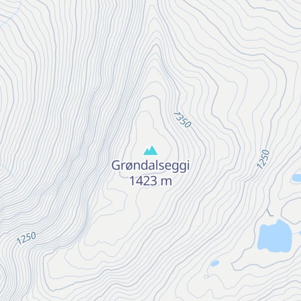 Map of Grøndalseggi