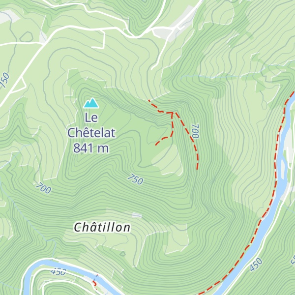 Map of Cabane de Montenol