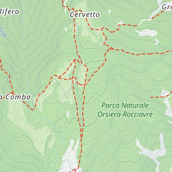 Map of Rifugio Amprimo