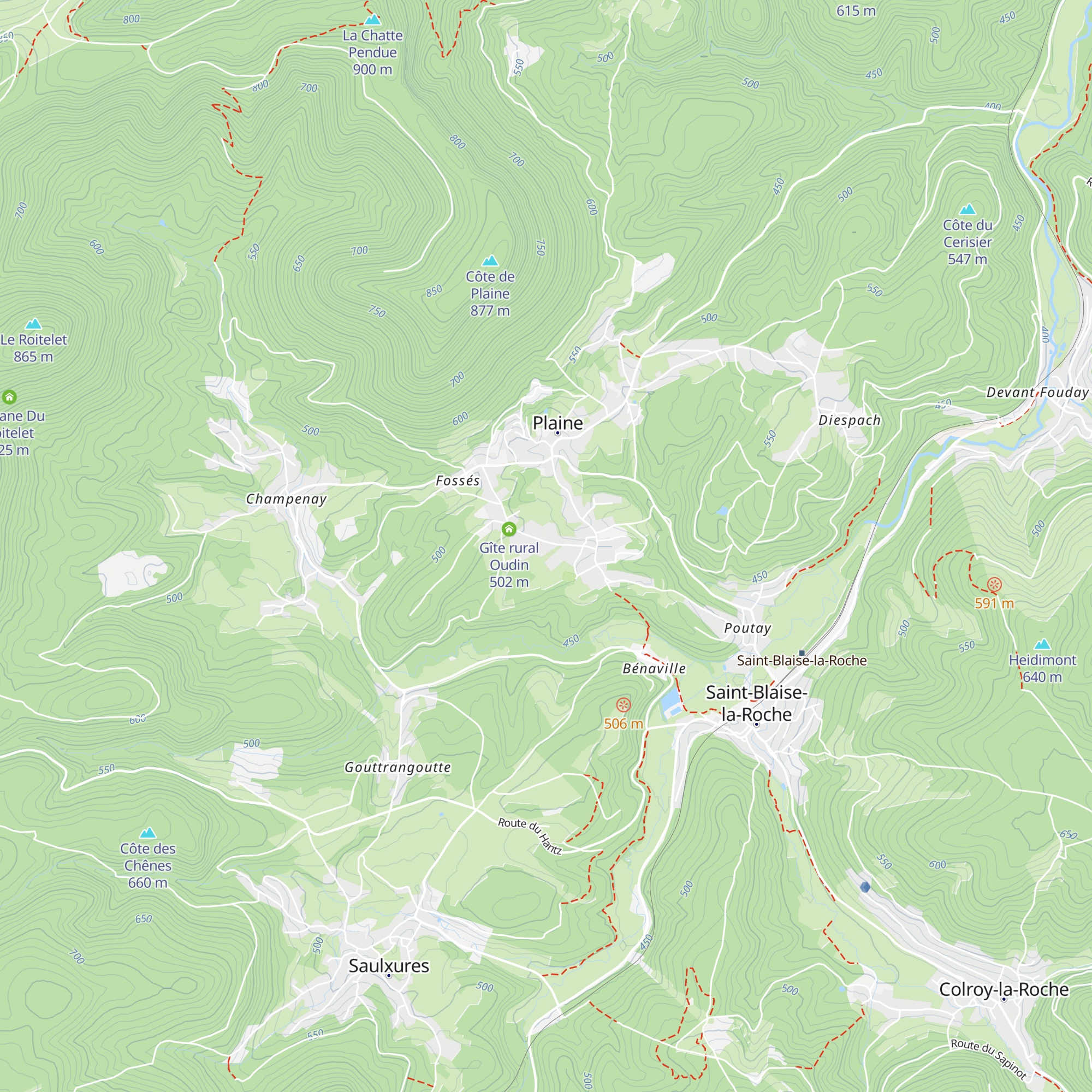 Gîte Moser map