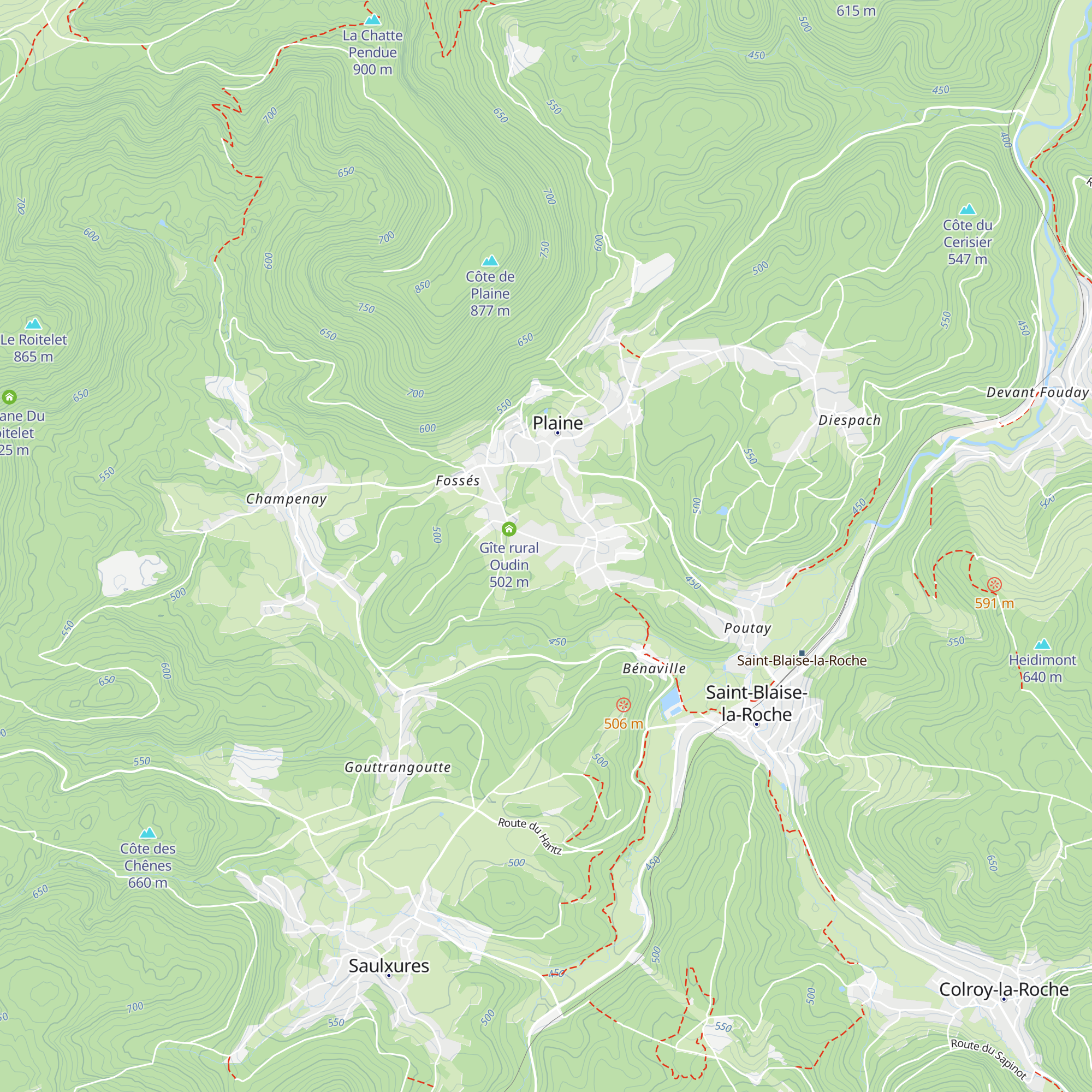 Gîte Moser map