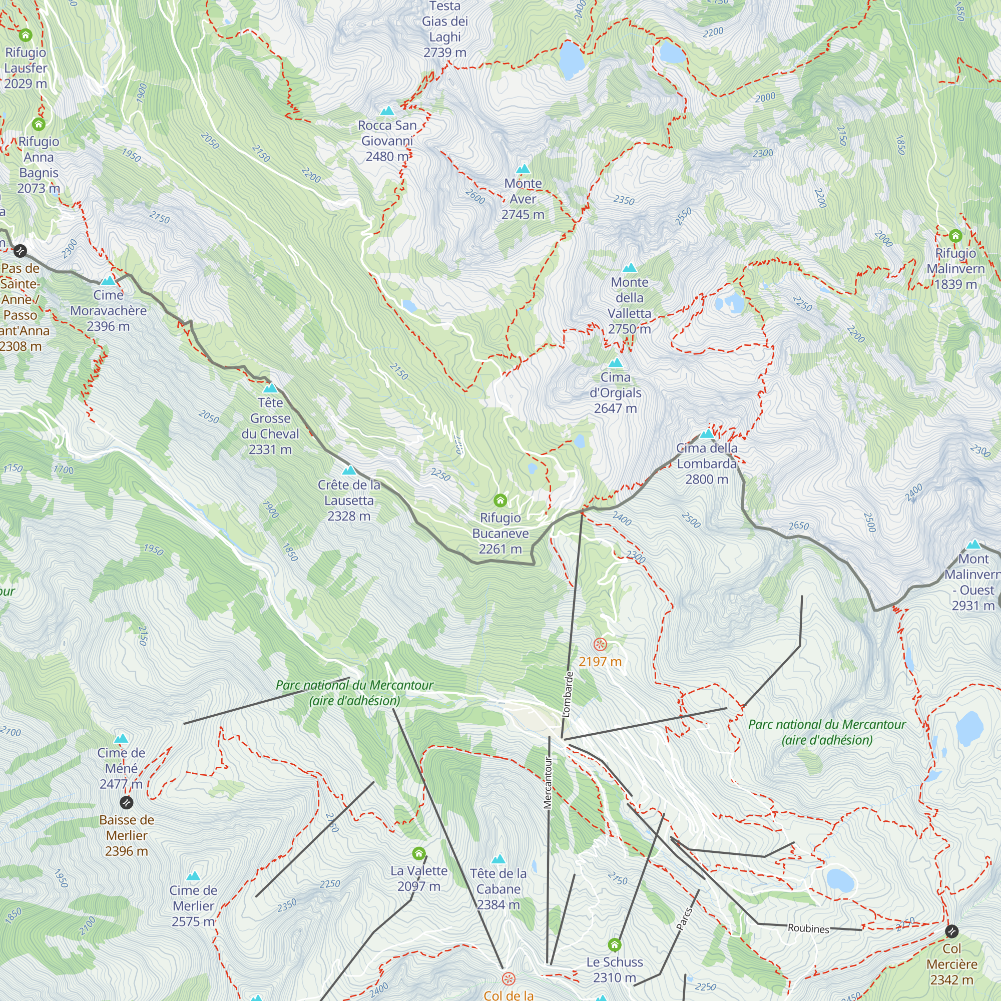 Rifugio Bucaneve map