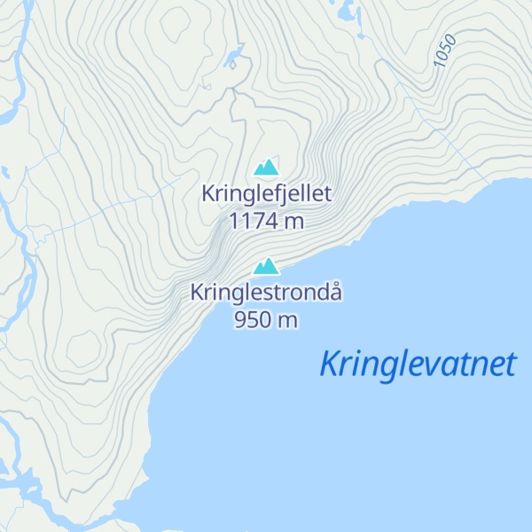 Map of Kringlestrondå
