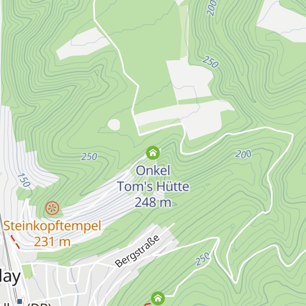 Map of Onkel Tom's Hütte