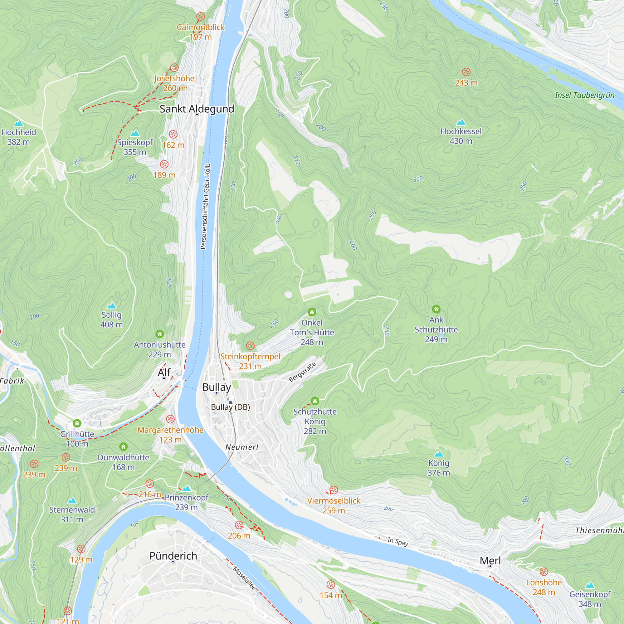 Onkel Tom's Hütte map