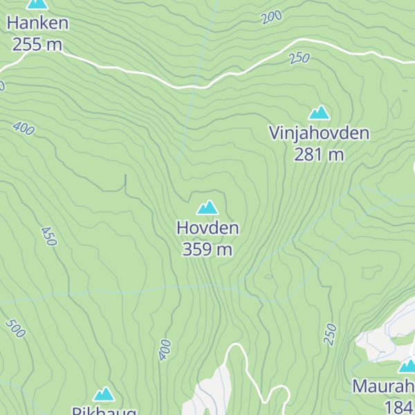 Map of Hovden