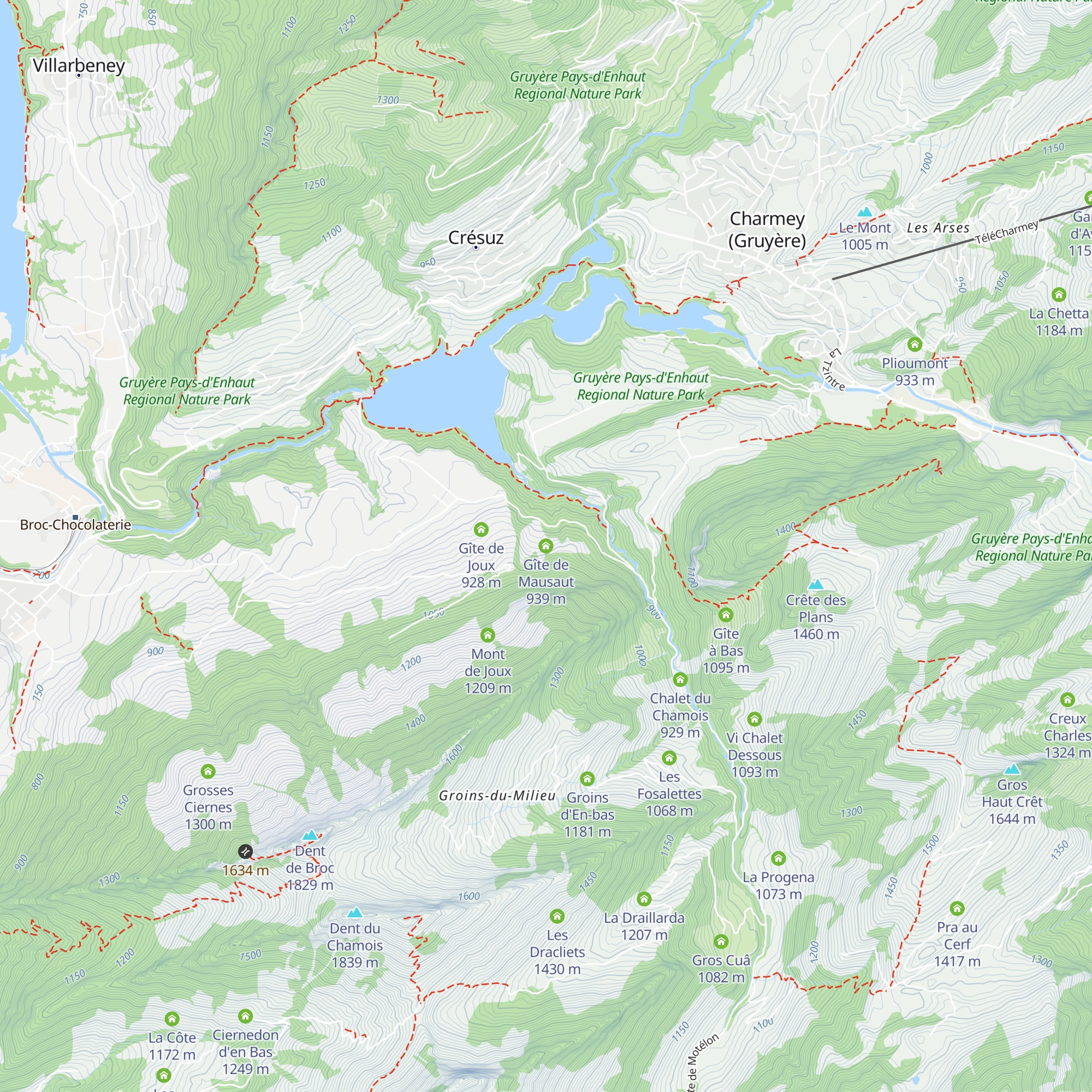 Gîte de Mausaut map