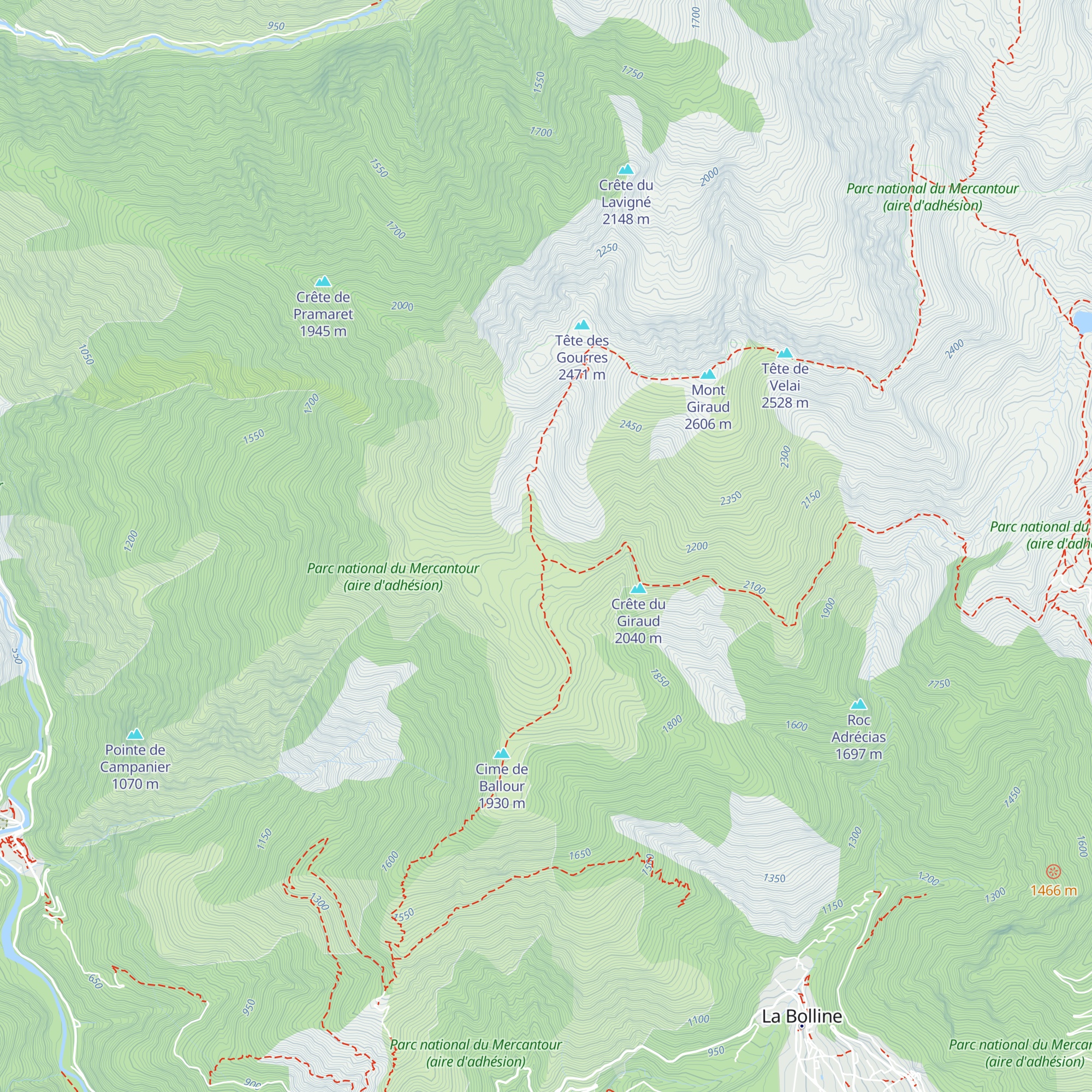 Vacherie de Rimplas map