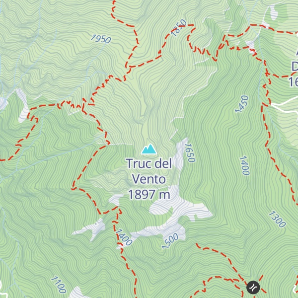 Map of Truc del Vento
