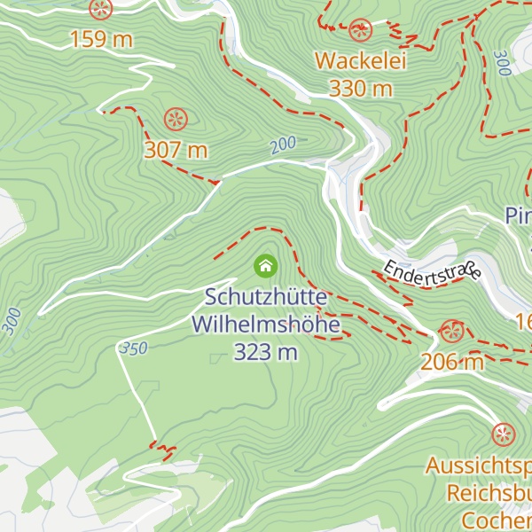 Map of Schutzhütte Wilhelmshöhe
