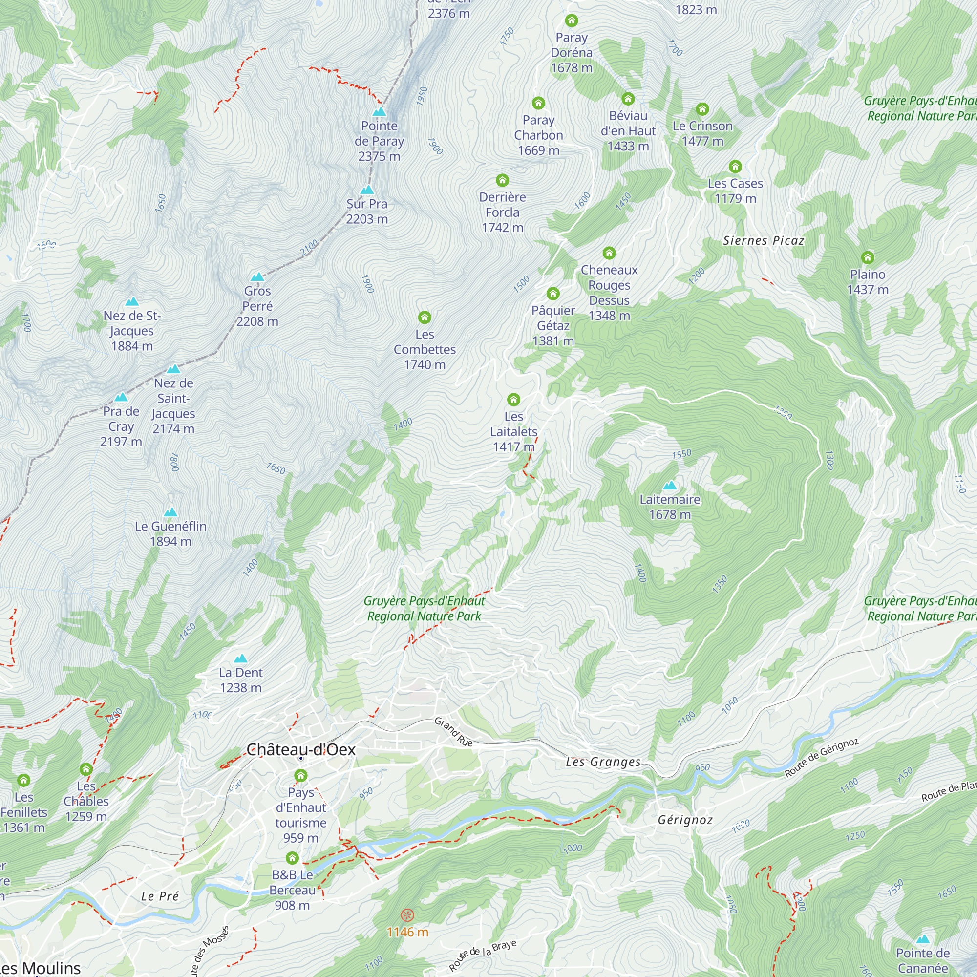 Les Planches map
