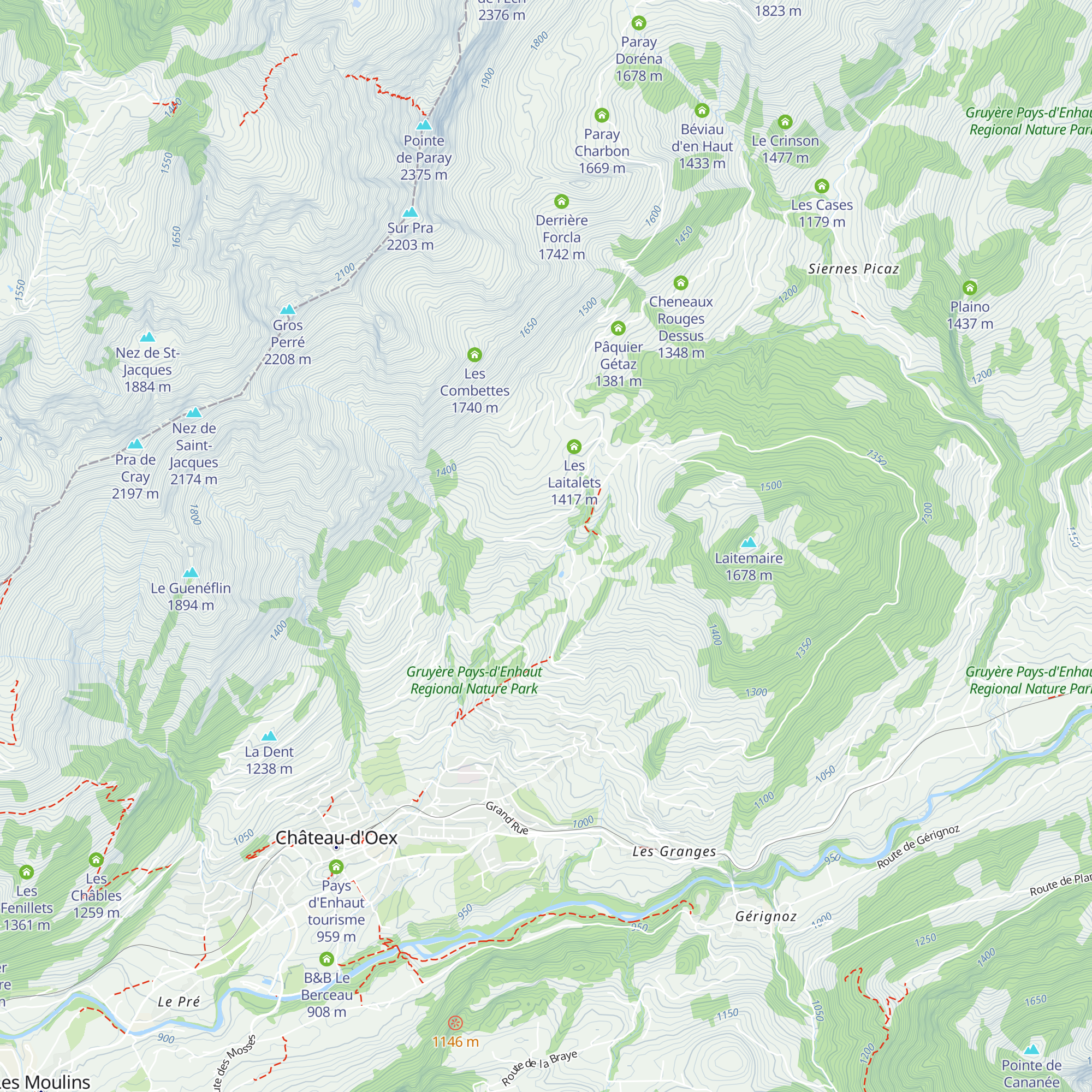 Les Planches map