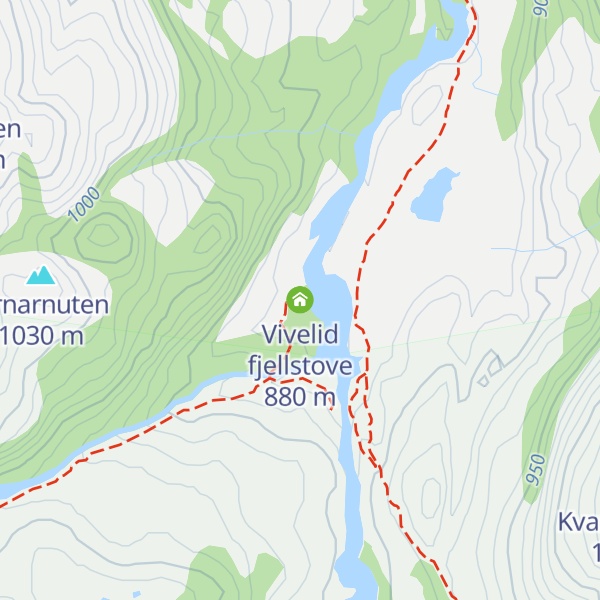 Map of Vivelid fjellstove