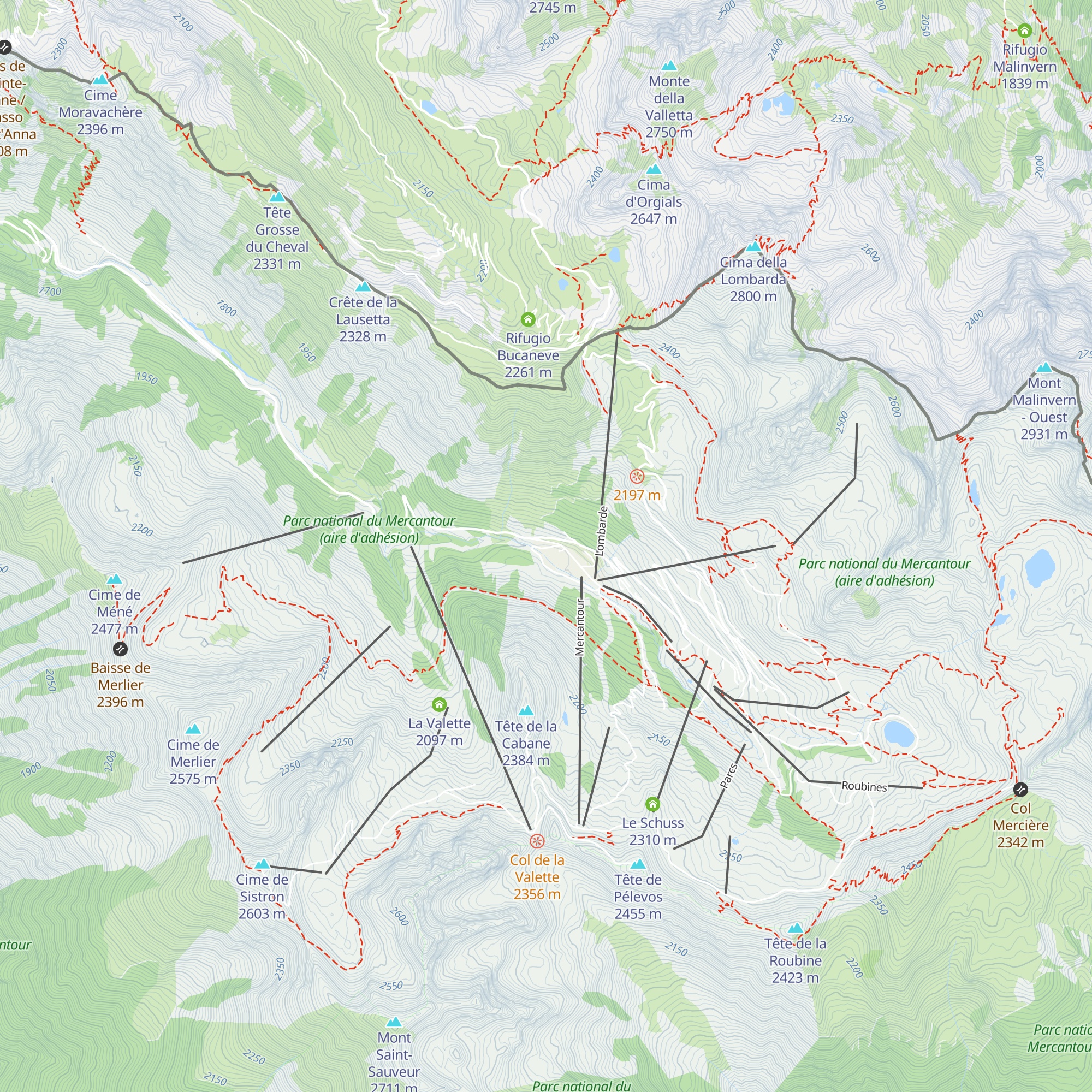 Vacherie map